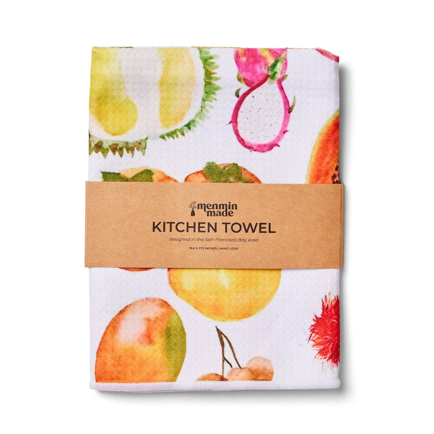 Asian Fruit Waffle Weave Kitchen Towel