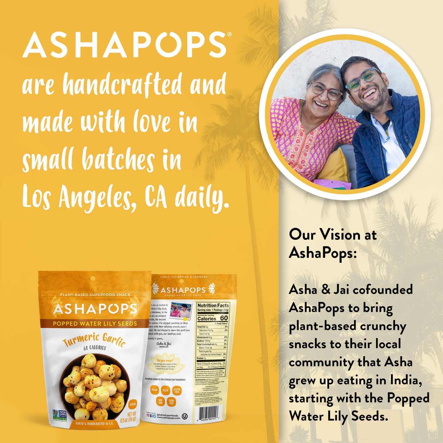 Popped Water Lily Seeds, Turmeric Garlic
