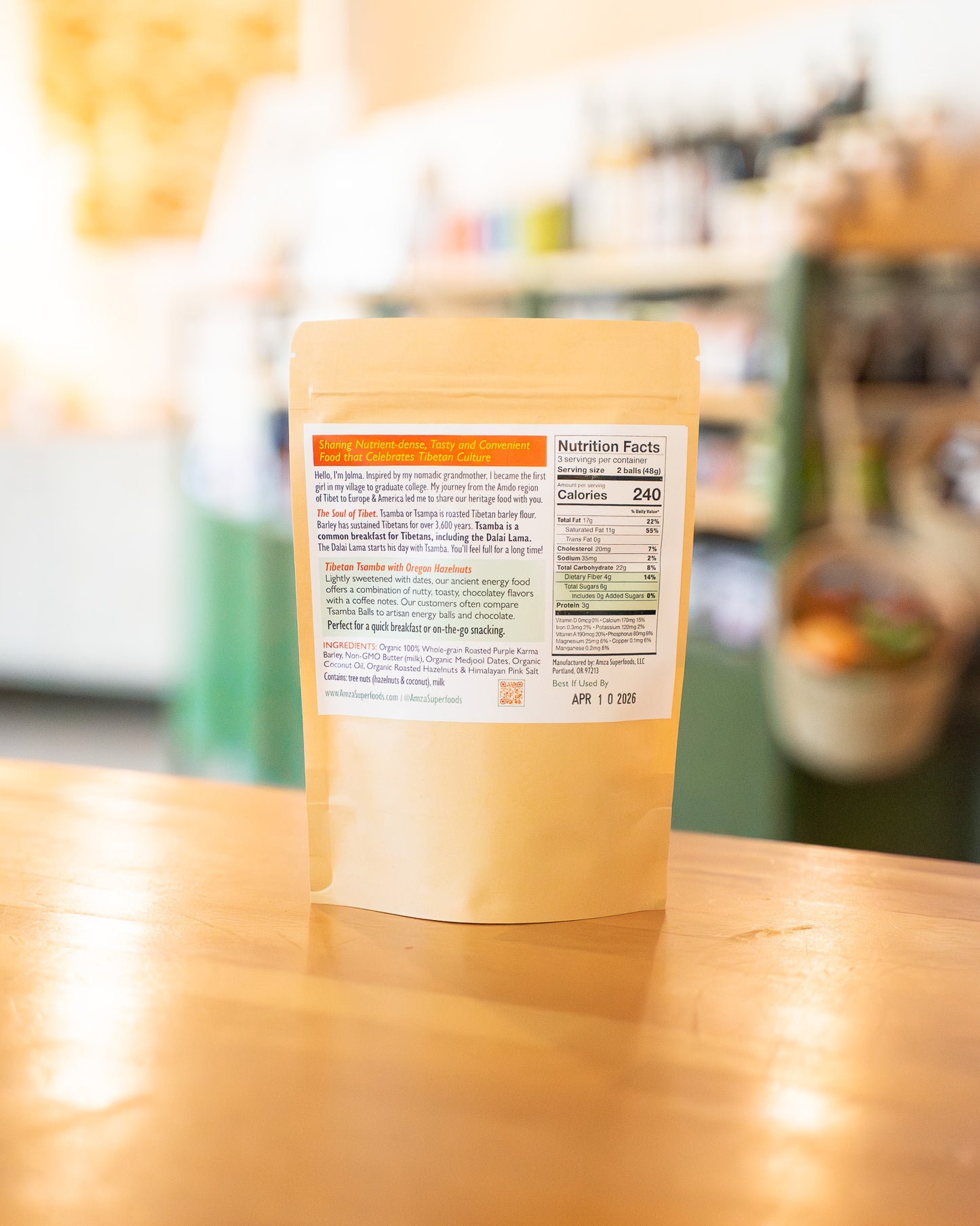 Tibetan Tsamba With Oregon Hazelnuts