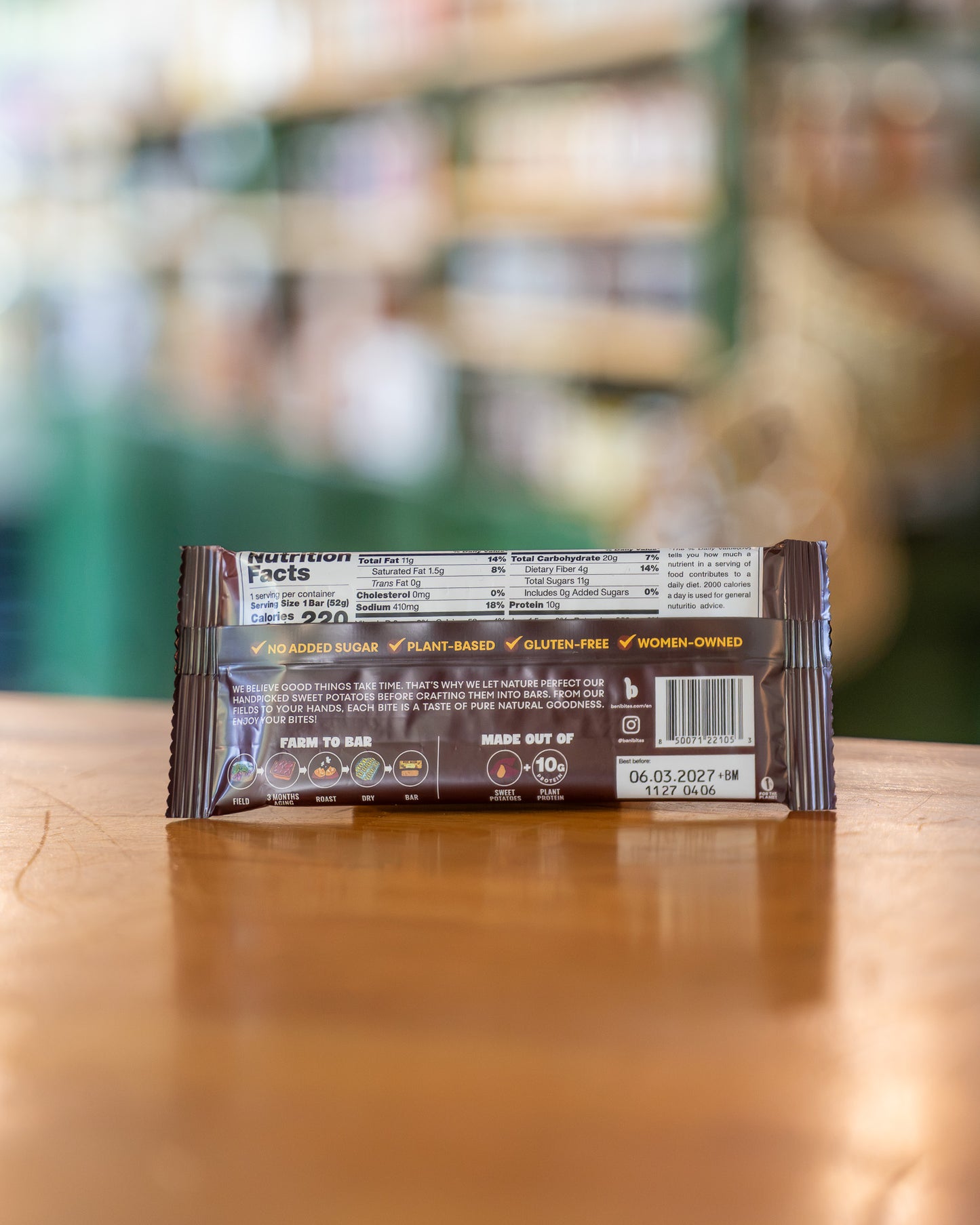Japanese Dried Sweet Potato Bar, Miso Brownie