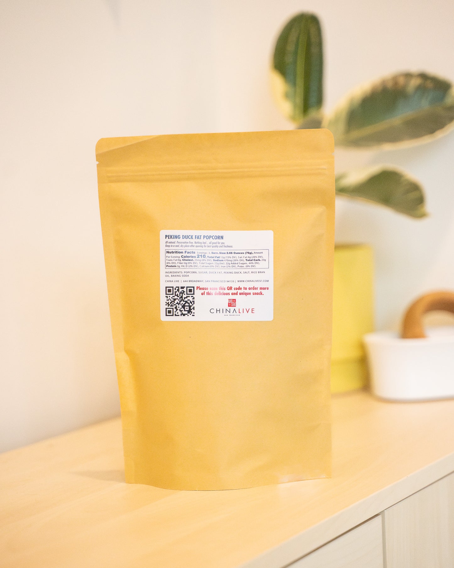 Peking Duck Fat Popcorn