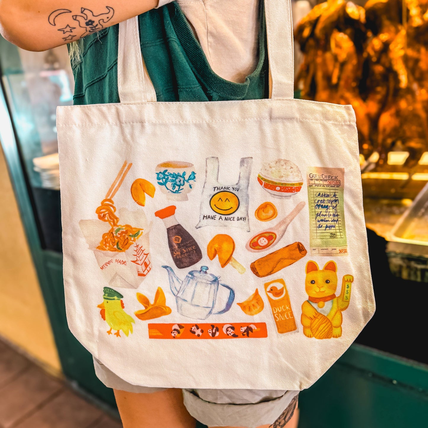 Chinese Takeout Restaurant Tote Bag