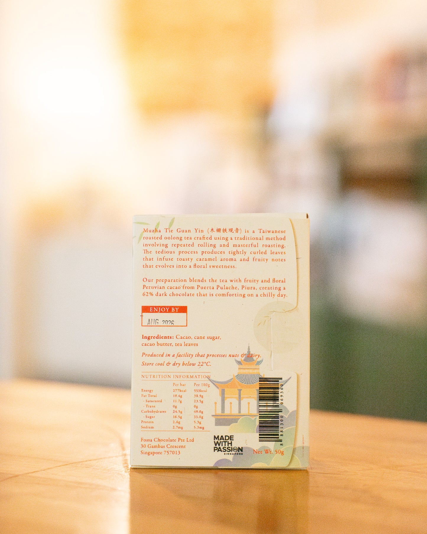 Mu Zha Tie Guan Yin Tea Chocolate