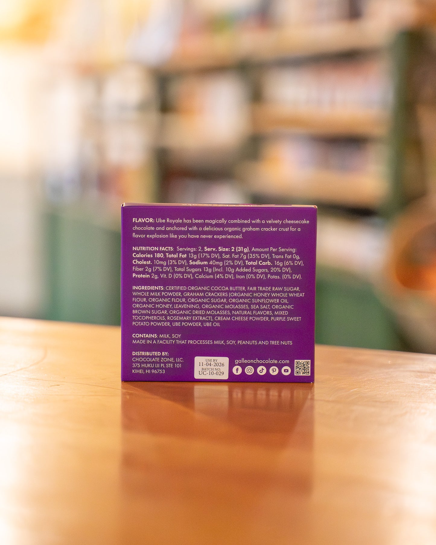 Ube Cheesecake Chocolate