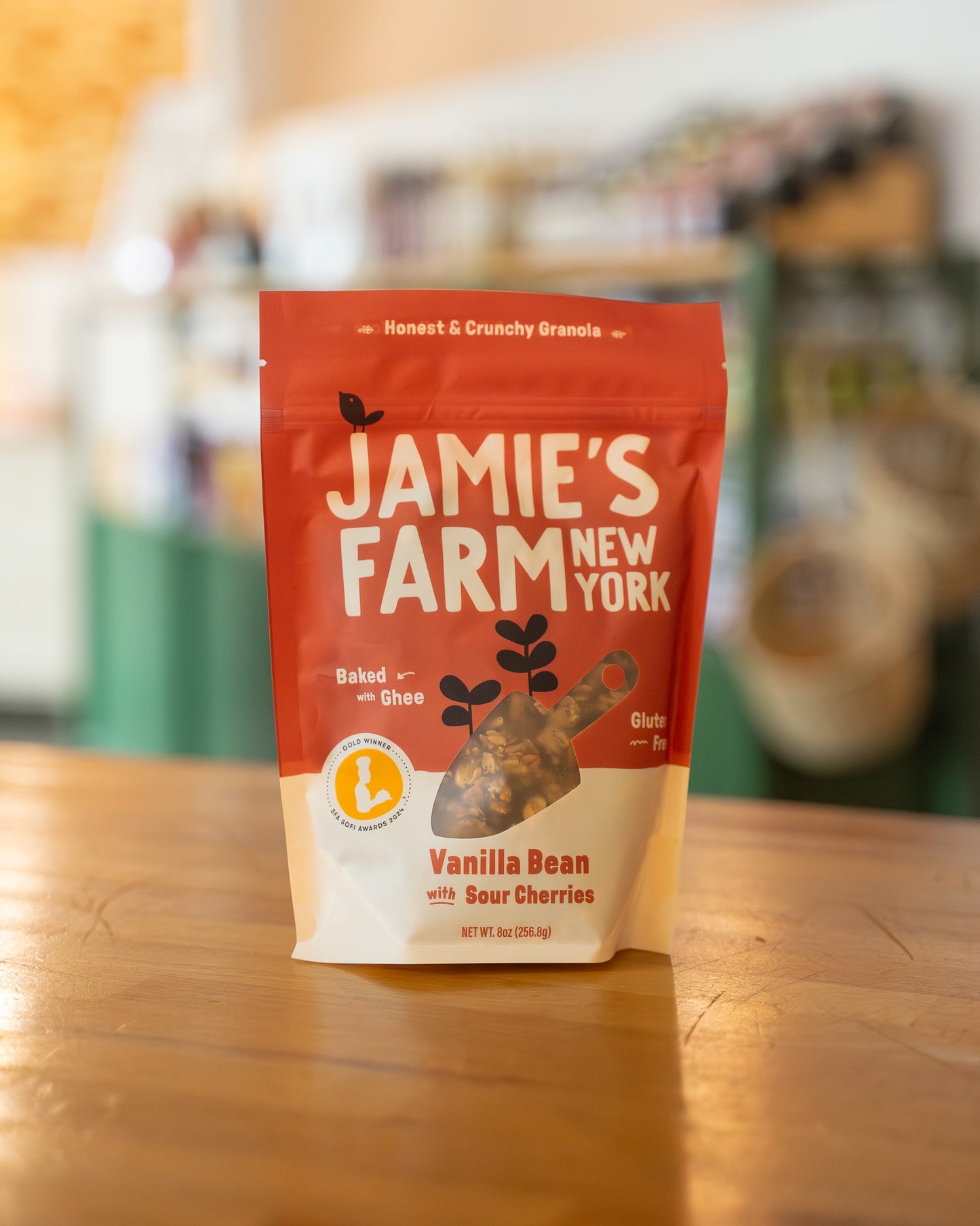 Vanilla Bean Granola with Sour Cherries