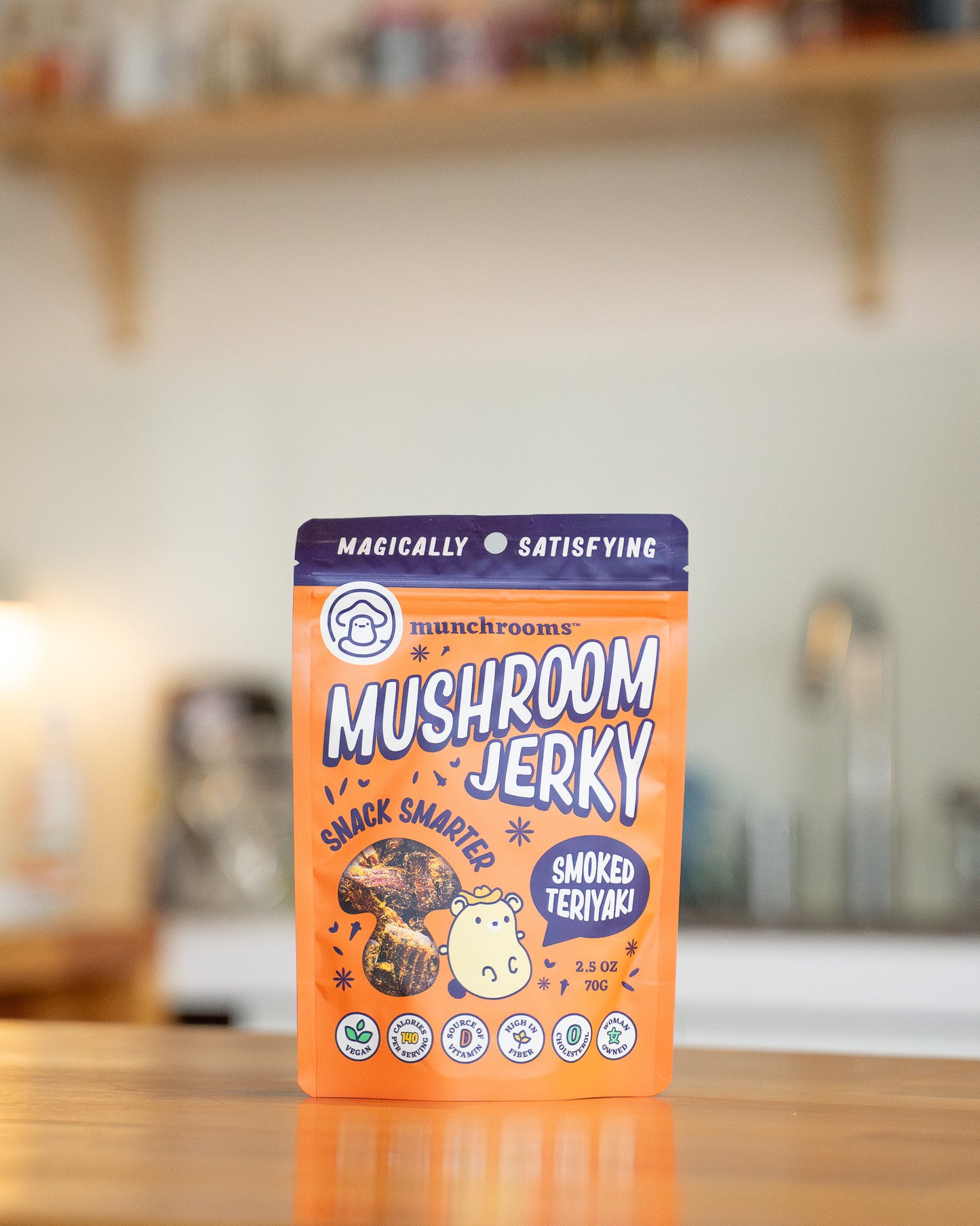 Smoked Teriyaki Mushroom Jerky
