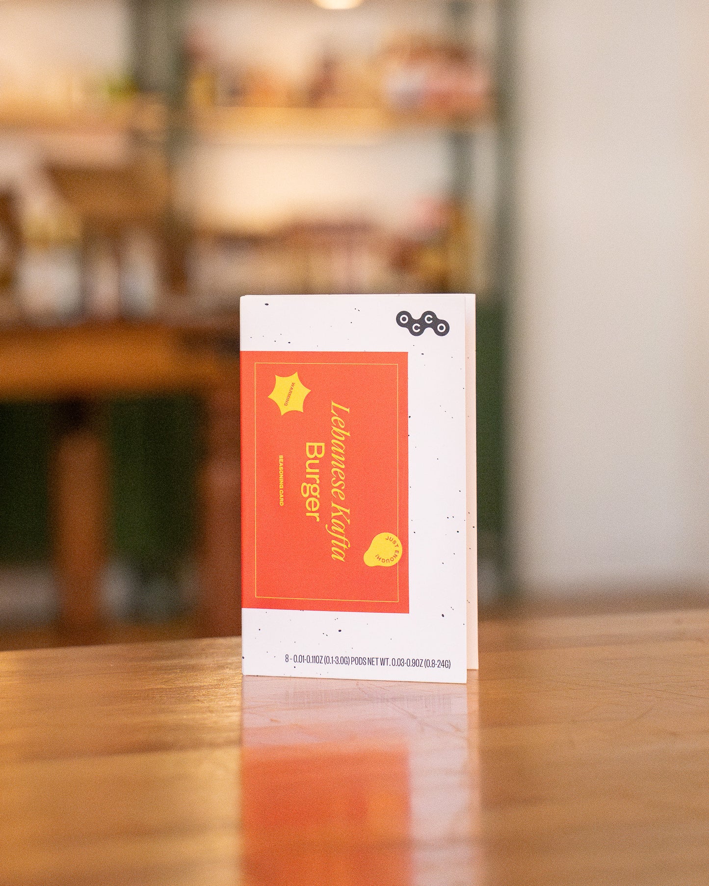 Lebanese Kafta Burger Seasoning Card