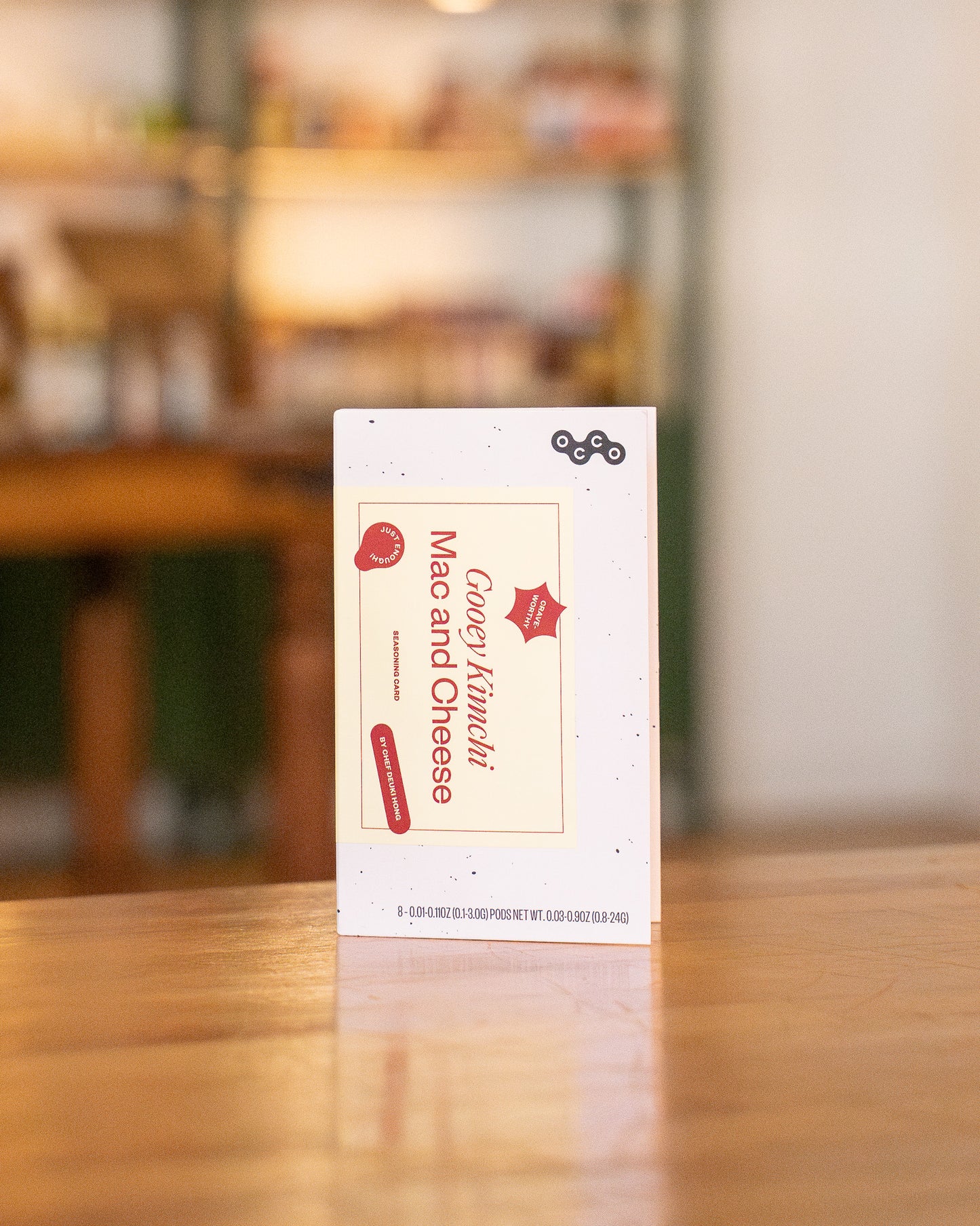 Gooey Kimchi Mac & Cheese Seasoning Card