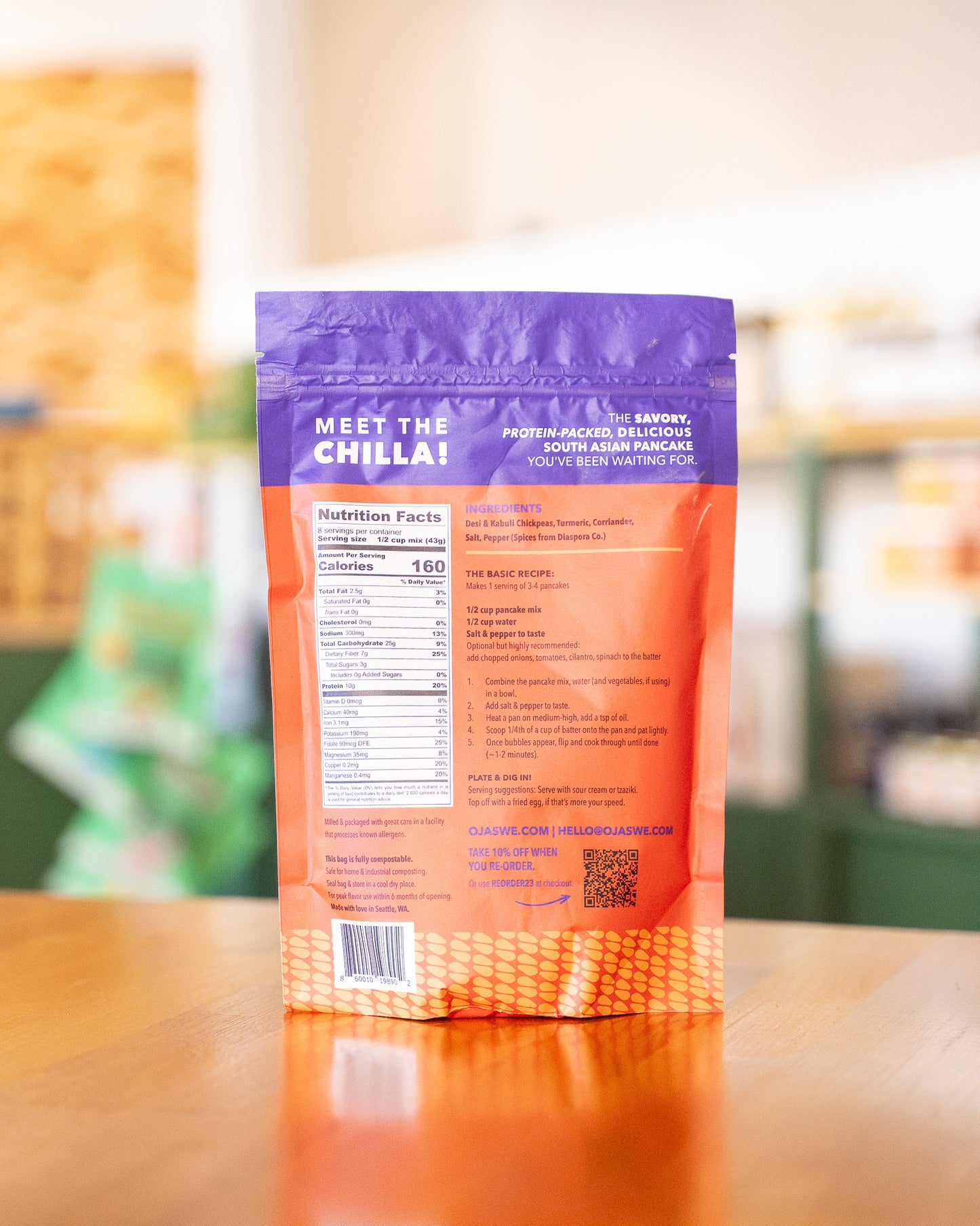 Chickpea Chilla, Regular