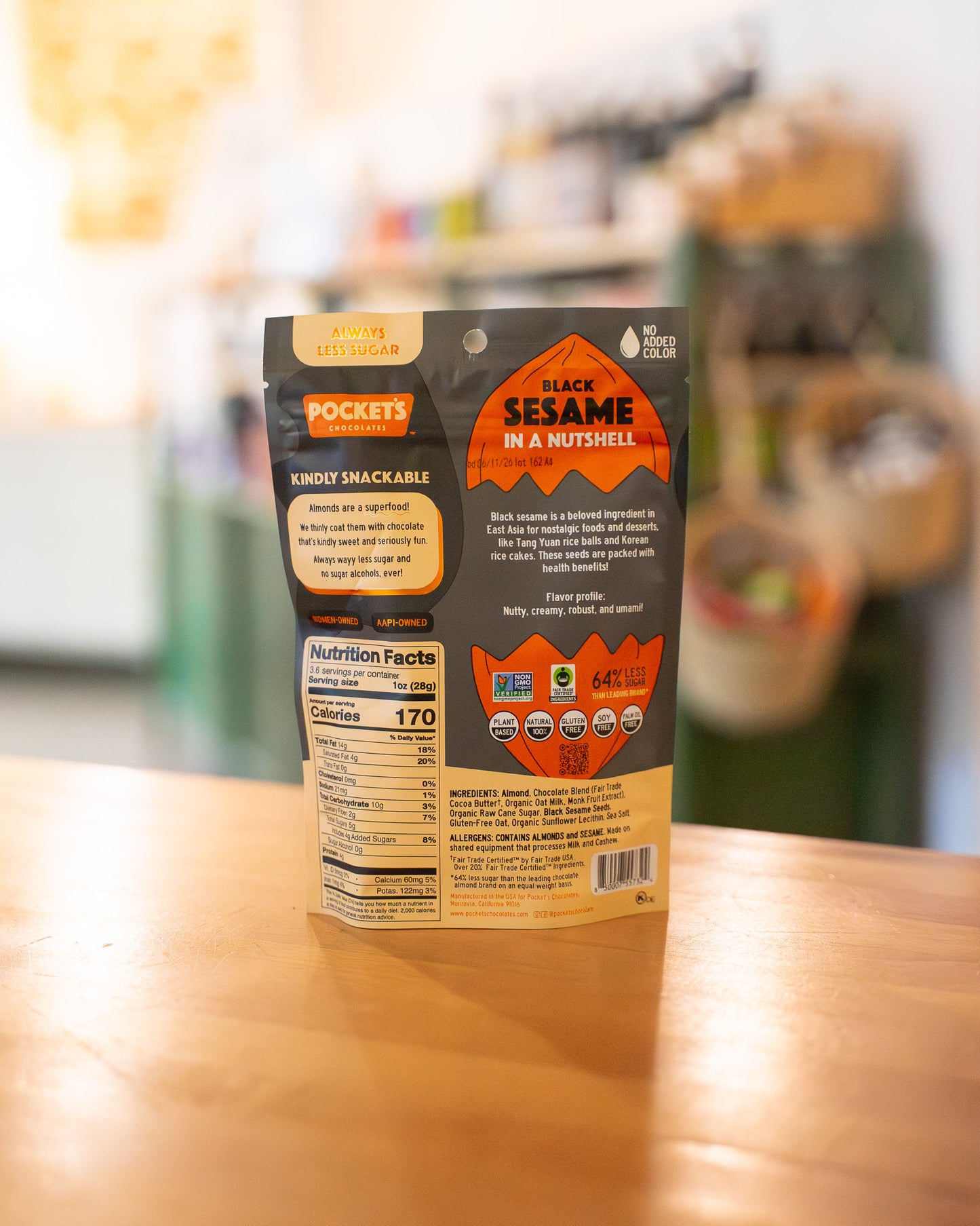 Black Sesame Chocolate Almonds