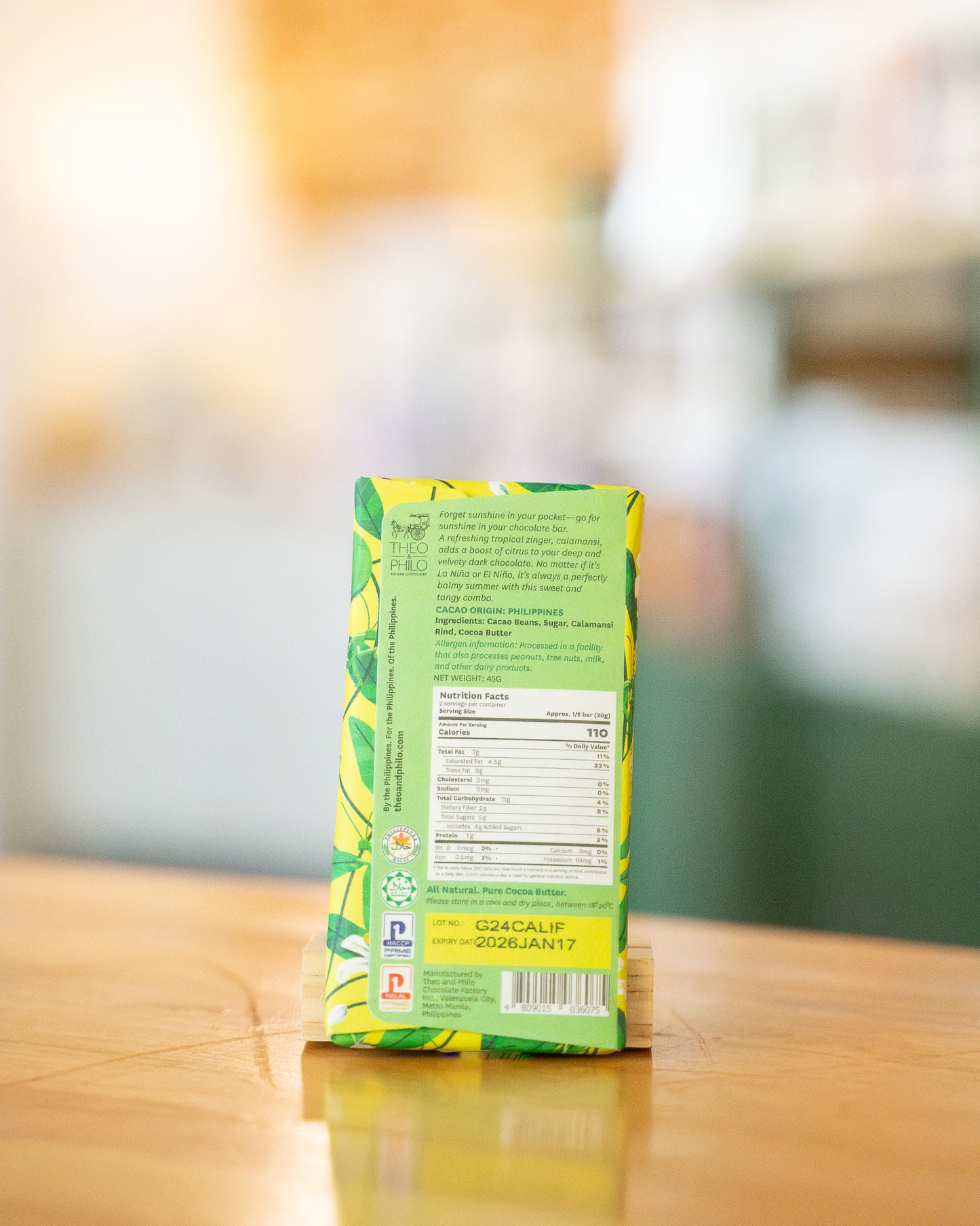 Dark Chocolate with Calamansi