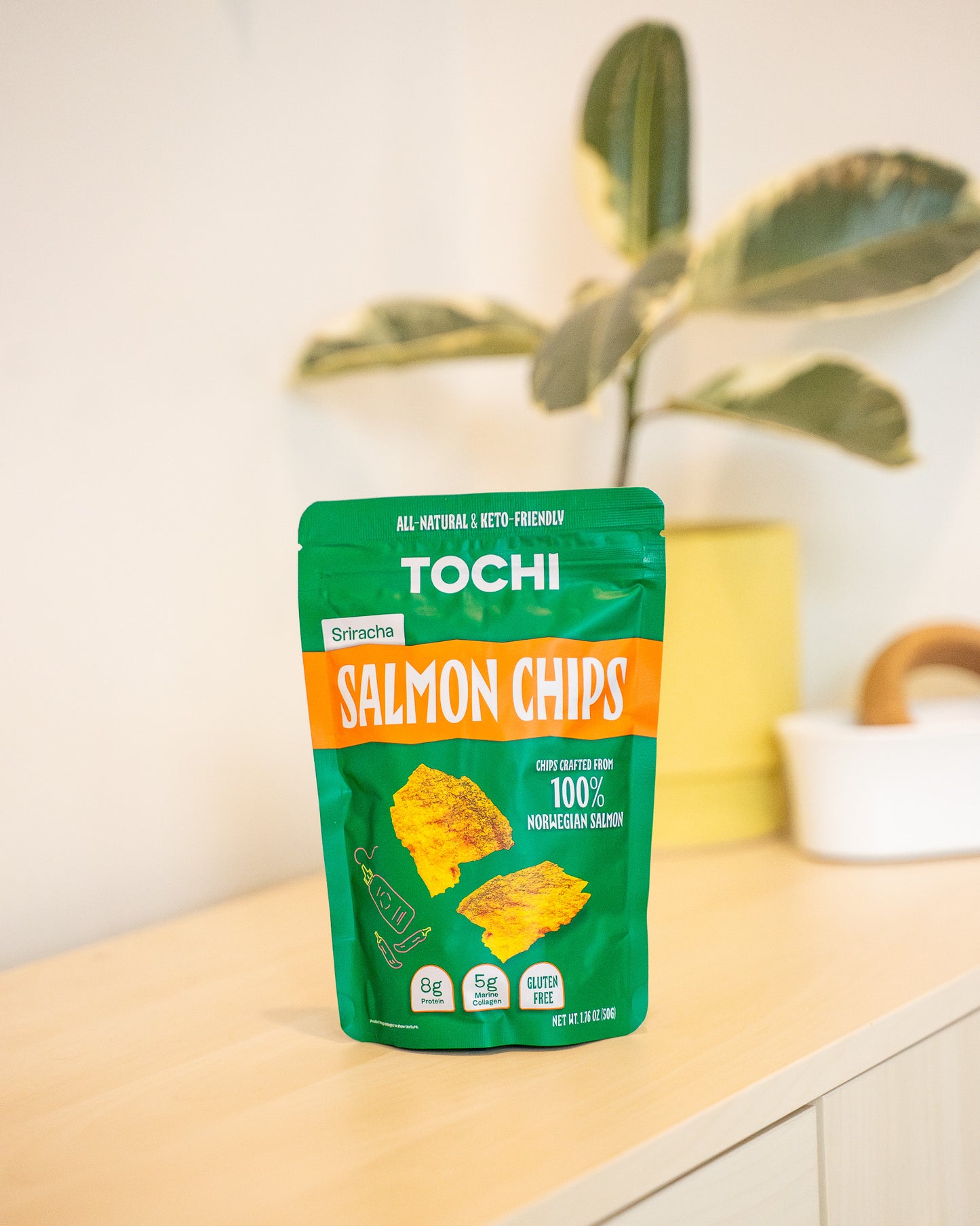 Salmon Chips, Sriracha