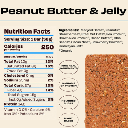 Protein Bars, Peanut Butter Jelly