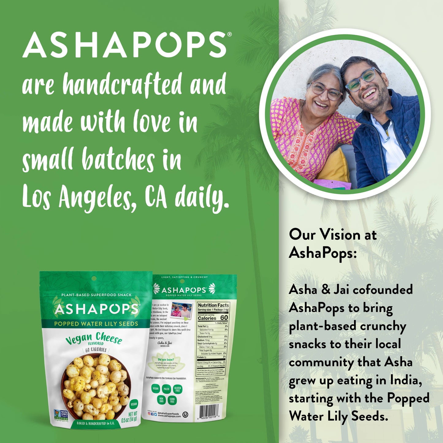 Popped Water Lily Seeds, Vegan Cheese