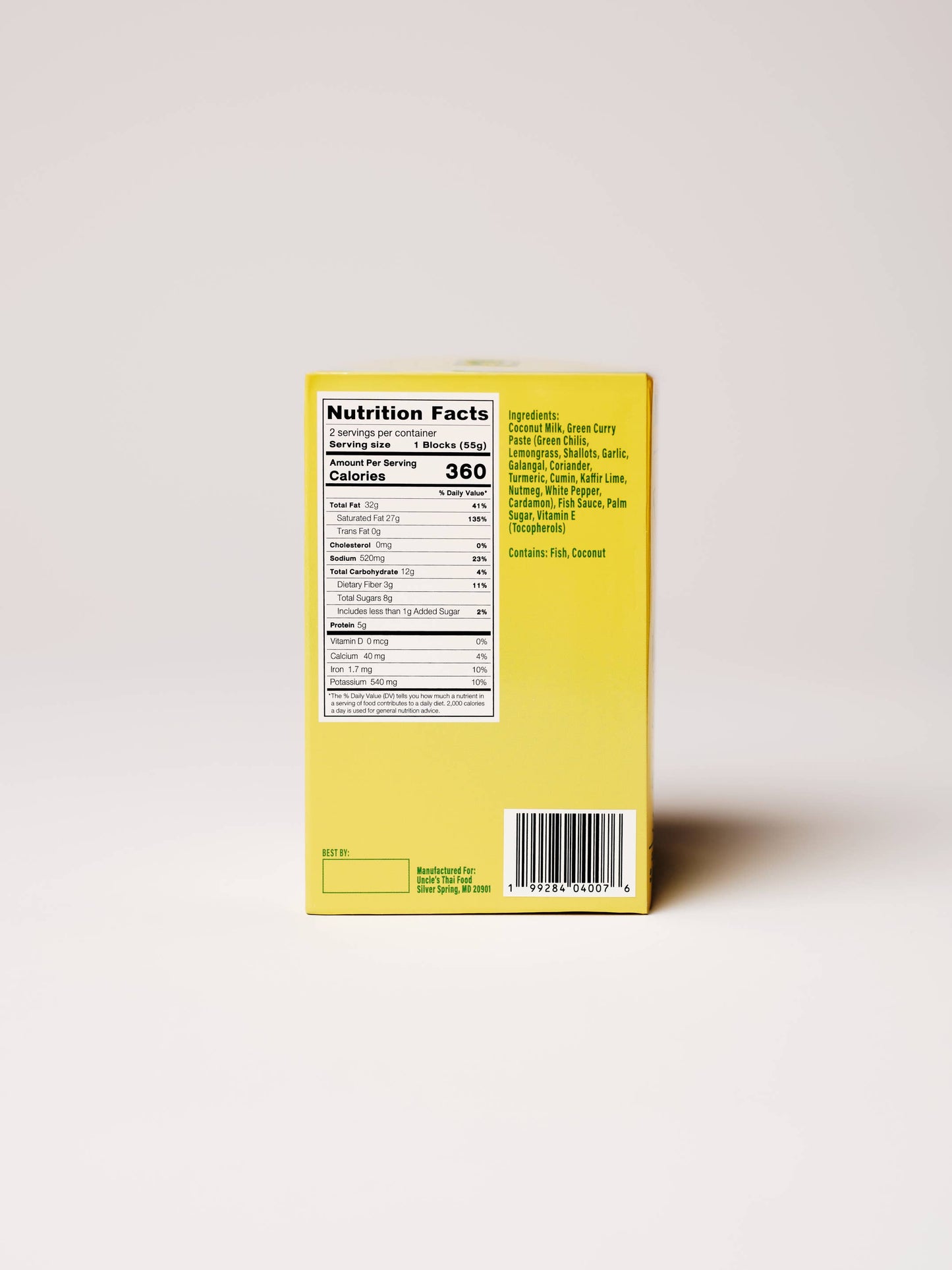 Uncle's Big Green Curry