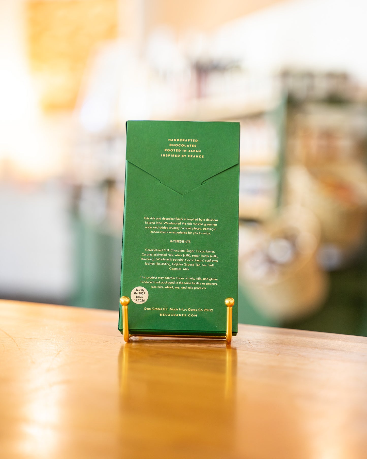 Hojicha Caramel Milk Chocolate Bar