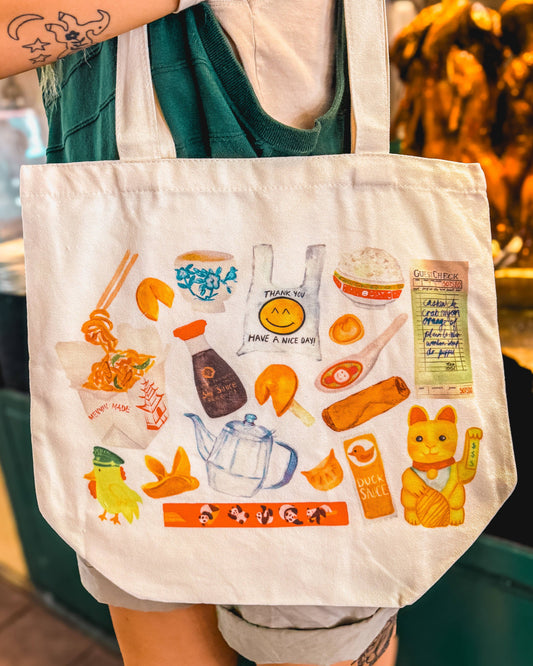 Chinese Takeout Restaurant Tote Bag