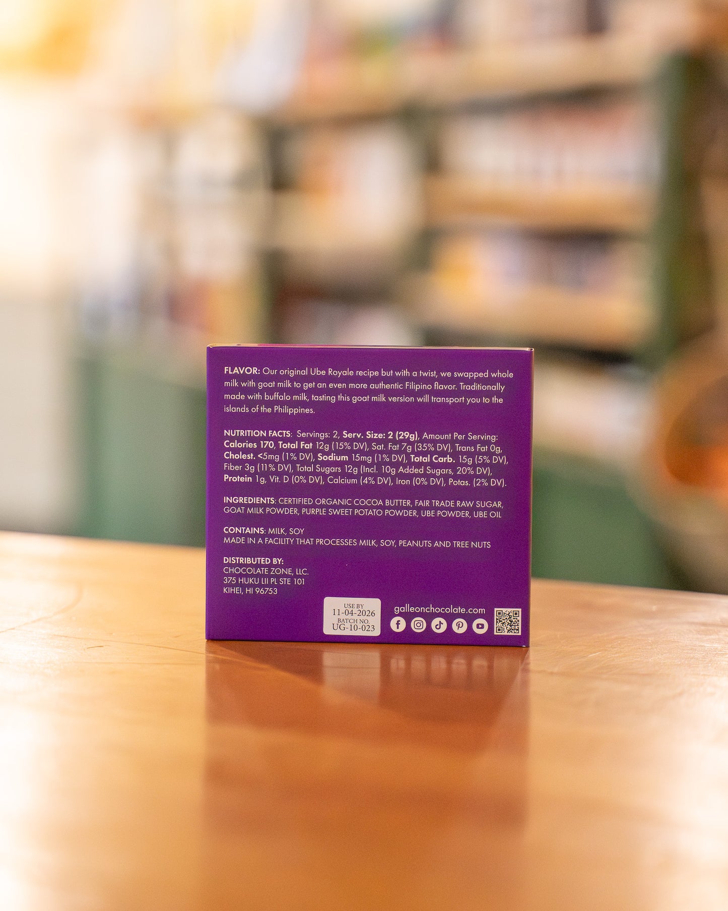 Ube Goat Milk Chocolate