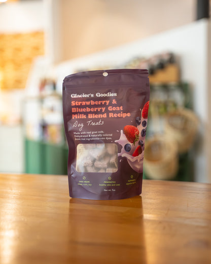 Goat Milk Dog Treats, Strawberry & Blueberry