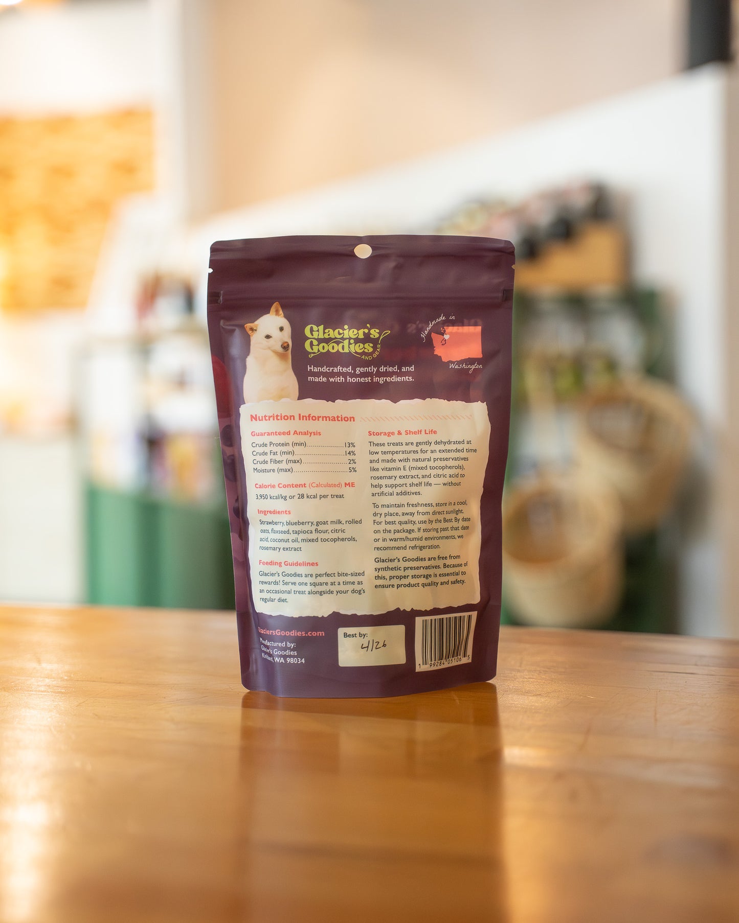 Goat Milk Dog Treats, Strawberry & Blueberry