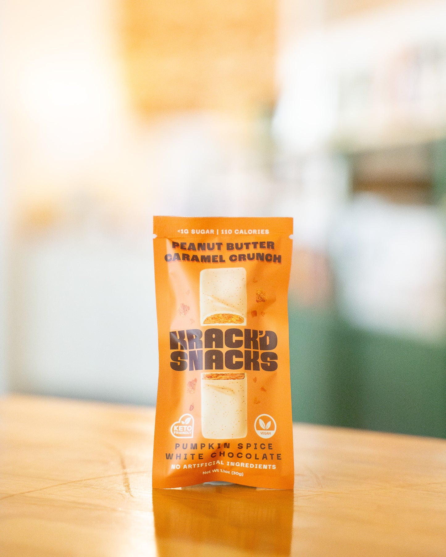 Pumpkin Spice PB Caramel Crunch Bar