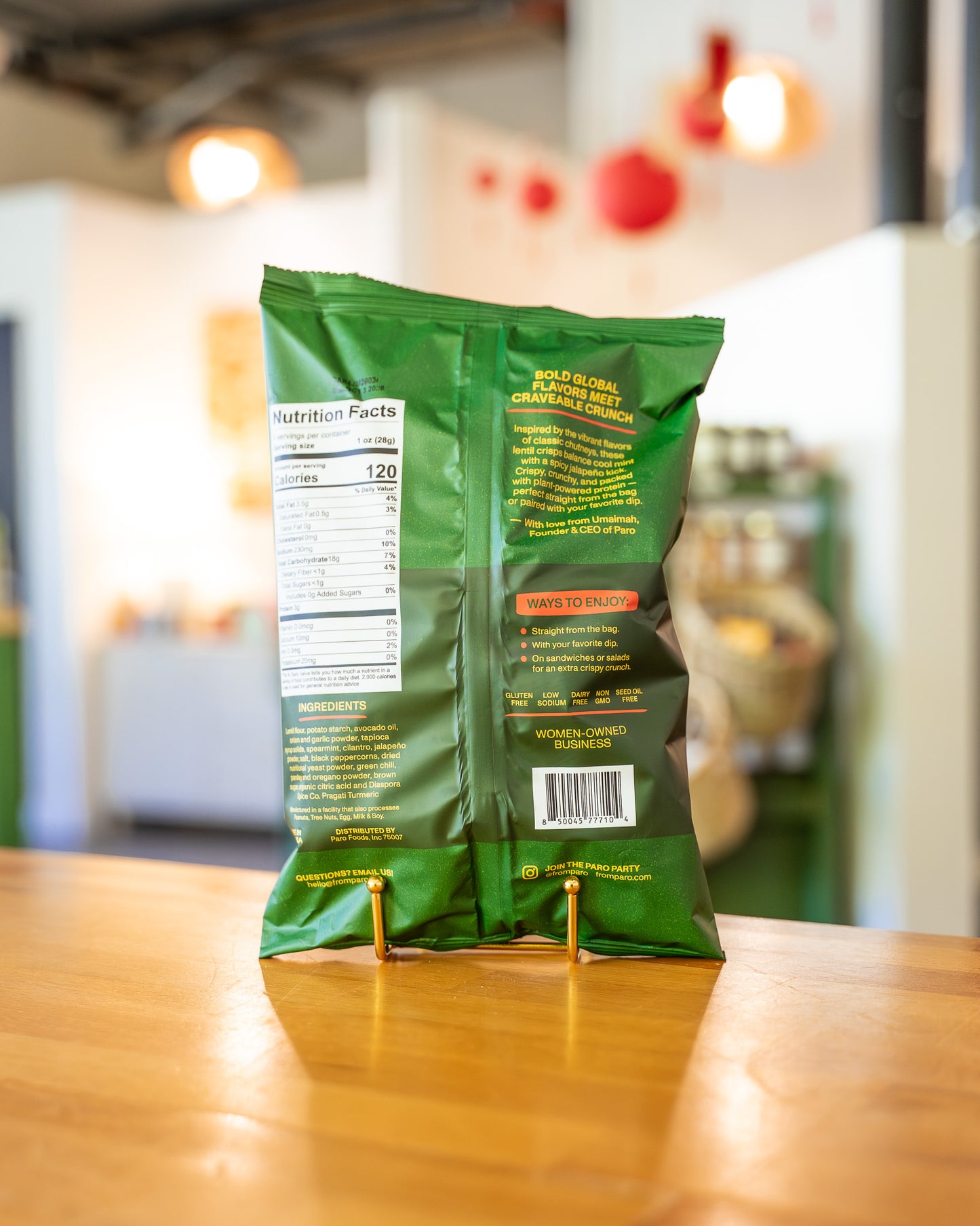 Lentil Crisps, Jalapeño Mint
