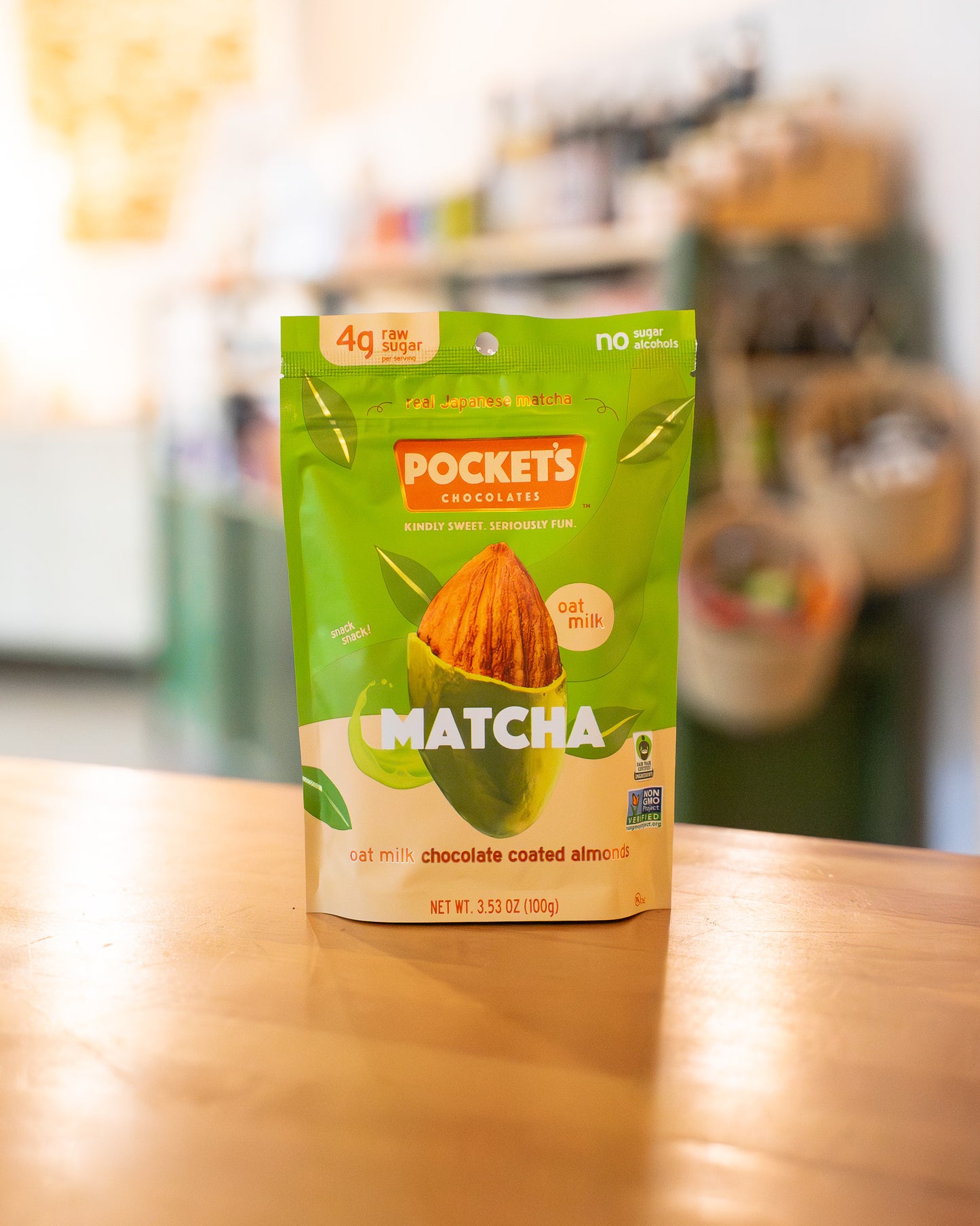 Matcha Chocolate Almonds