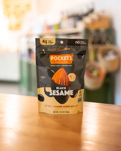 Black Sesame Chocolate Almonds