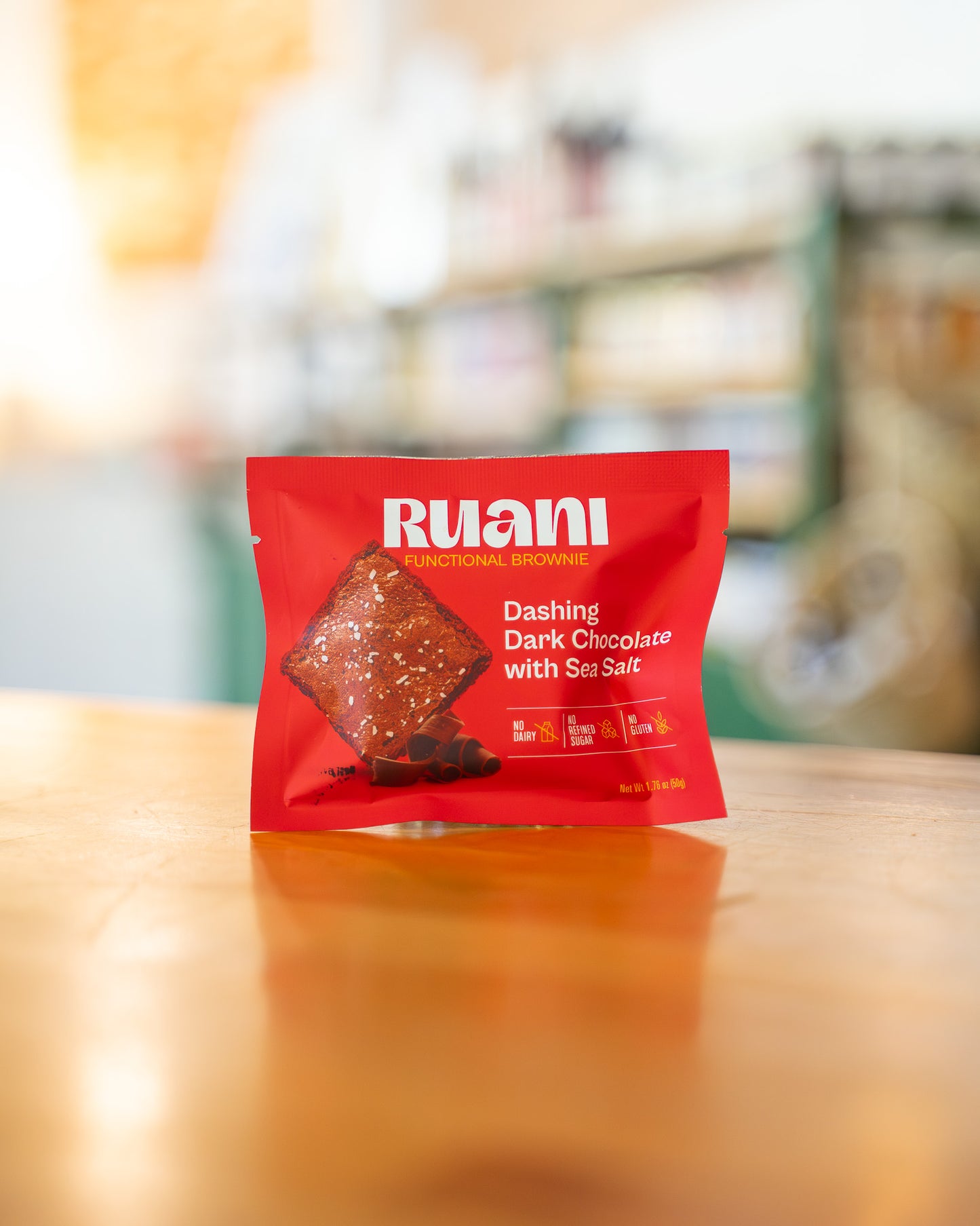 Dark Chocolate Brownie with Sea Salt