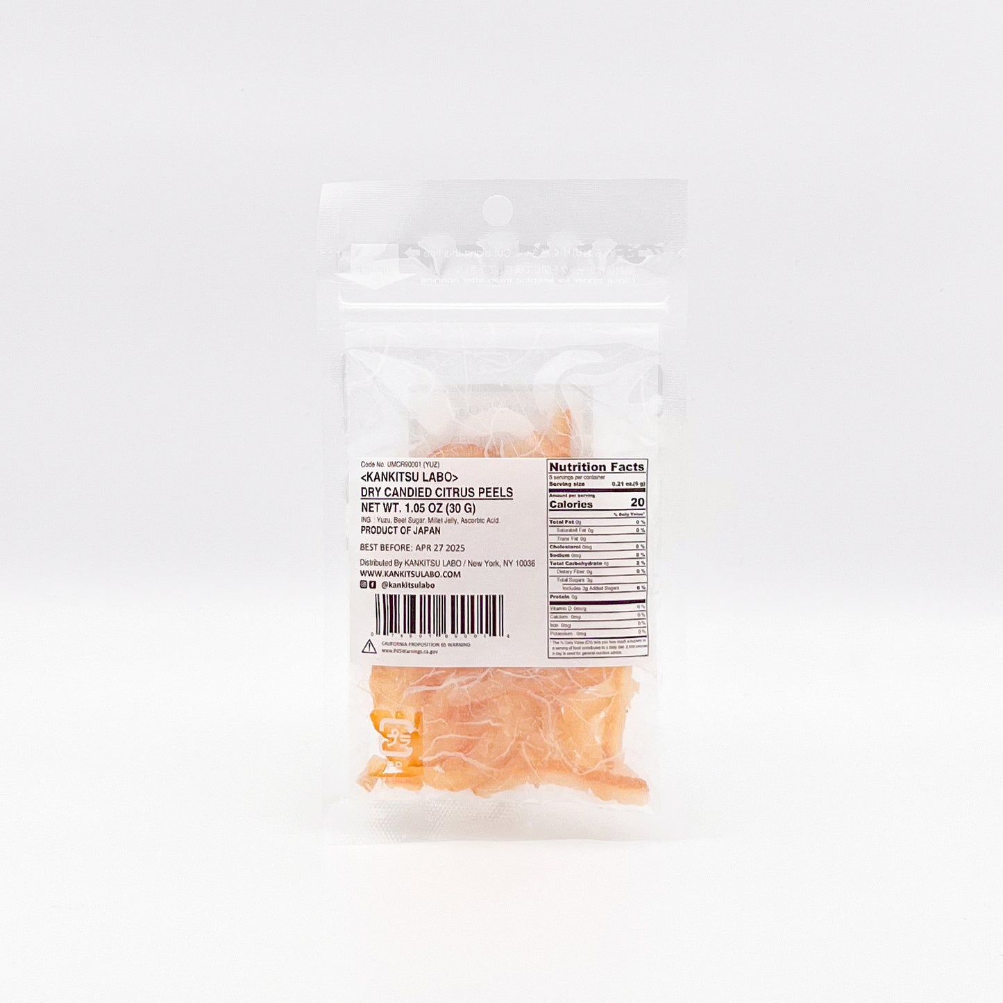 Dry Candied Citrus Peels, Yuzu