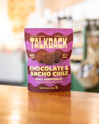 Spicy Shortbread, Chocolate & Ancho Chile
